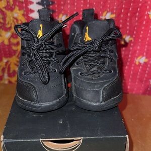 Nike Air Jordan 12 Retro TD Black Taxi Toddler